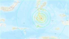 印尼,地震,摩鹿加群島,Moluccas （圖／翻攝自USGS）