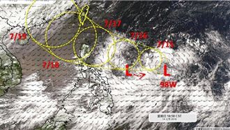準颱風丹娜絲恐直撲台灣！模擬路徑曝