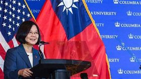 蔡英文,台灣總統,哥倫比亞大學,出訪,演說(圖/翻攝自哥大IG)