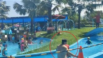 路上打到水裡！男不戴泳帽扭打救生員