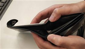 沒錢,錢包空空,