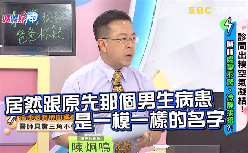 病患老婆帶閨密看診　驚見超離奇關係