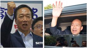 ▲韓國瑜、郭台銘（組合圖，資料畫面）