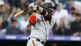 ▲巨人游擊手克勞佛（Brandon Crawford）單場5安2轟打下8分打點。（圖／美聯社）