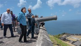總統蔡英文訪問加勒比海友邦聖克里斯多福及尼維斯。（圖／翻攝蔡英文臉書）