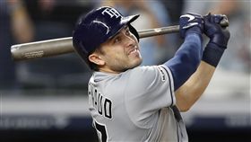 ▲光芒捕手達諾（Travis d'Arnaud）單場3響砲。（圖／美聯社）