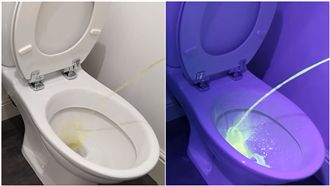 站著尿超恐怖！燈一照…浴廁髒污現形