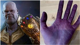 不少民眾都曾為了省錢，自行在家買染髮劑染頭髮，而通常染髮劑中都會附有手套和刷子，讓民眾可以方便使用，因為染劑容易傷皮膚，一般人都會先記得戴上手套再開始動作。不過就有一名粗心網友，表示自己因為懶得帶手套，於是就直接碰觸染劑，不料在她染完頭髮後，才發現手上的染劑根本洗不掉，讓她只能上網發文求助，但網友看到她一雙又黑又紫的手掌，居然還開玩笑說「難道你是薩諾斯？」 （圖／翻攝自爆料公社）