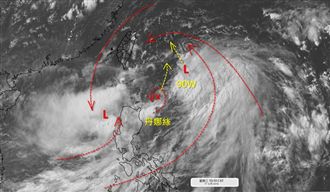 丹娜絲合體東邊雲系！分身豪雨襲北上
