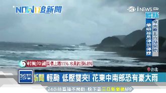 輕颱低壓包夾！花東中南部恐有豪大雨