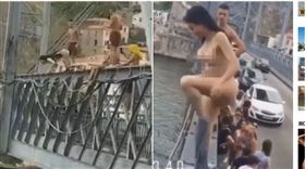 葡萄牙,路易一世大橋,全裸,跳河,跳橋（圖／翻攝自太陽報）
