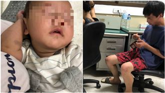 樹林狠父巴頭男嬰！友人：他連妻都打