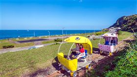 台北國際夏季旅展  新北推海岸旅遊2019台北國際夏季旅展，新北市館主打海岸旅遊，推廣深澳鐵道自行車，邀請遊客體驗穿梭時光隧道的奇幻旅程。（新北市府觀旅局提供）中央社記者黃旭昇新北傳真  108年7月18日