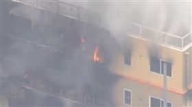 日知名動畫公司「京都動畫」工廠發生爆炸（圖／翻攝自推特）
