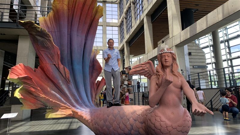 陶博館藝術季　展出4公尺高美人魚
