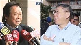 柯文哲,王世堅（合成圖／記者邱榮吉攝；資料照）