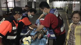 台南市劉姓女嬰墜落駐車坑現場（翻攝畫面）