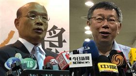 蘇貞昌,柯文哲 圖/黃宣尹攝影