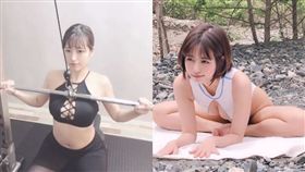 網美,正妹,咖滋咪,健身,運動(圖/翻攝自臉書)