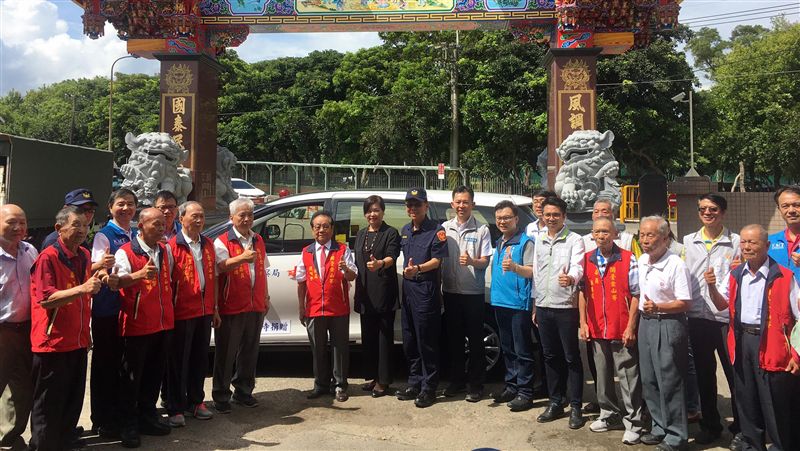 新竹寺廟捐偵防車　盼警有效打擊犯罪