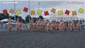▲集體搖頭晃腦奔跑畫面超逗趣。（圖／Emerald Downs 授權）