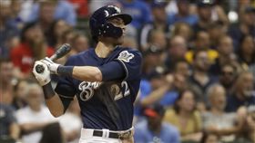 ▲葉立奇（Christian Yelich）敲出本季第35號全壘打。（圖／美聯社）