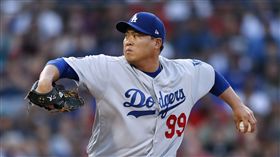 ▲韓國左投柳賢振7局投球沒有飛球出局。（圖／美聯社／達志影像）