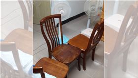 電扇,木椅,冷氣,腰部,省電(圖/翻攝自爆廢公社)