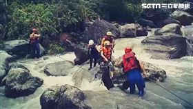 花蓮,翡翠谷,溪水,受困