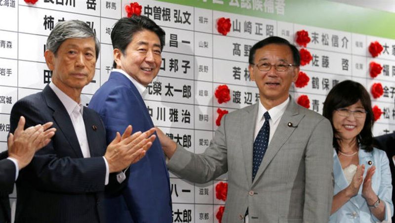 安倍執政聯盟席次過半！南韓高度關注