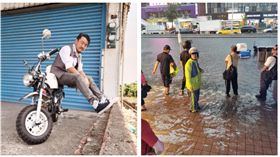 ▲陳為民臉書貼淹水照，直言「40年，第一次看淹水」！（圖／翻攝自浪人幫 - 陳為民臉書）