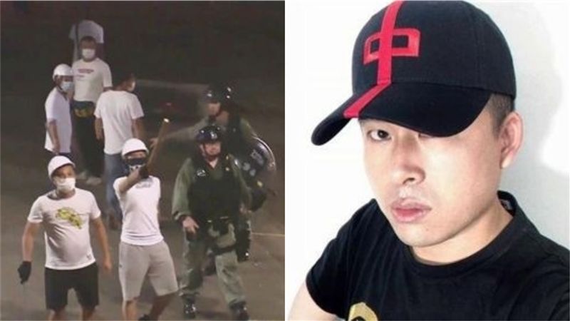 白衣人暴打港民！王炳忠：以暴制暴
