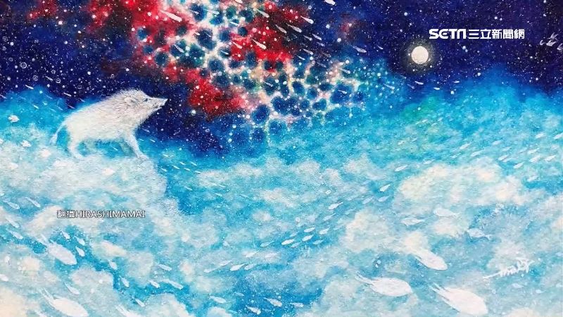 日畫家鹽水作畫！「烤」出奇幻世界
