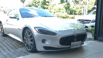 瑪莎拉蒂車牌淹水噴了　網笑目屎咧滴