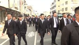 天道盟大老李文展告別式 警嚴陣以待
黑道,幫派,黑衣人,西裝