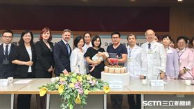 出生才10天的吳小弟確診患有先天性心臟病，台大出動兒童專用「戰車」接回治療，重獲新生。（圖／台大醫院提供）