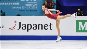 四大洲花式滑冰錦標賽女子長曲美國選手Mariah Bell。 圖／記者林敬旻攝