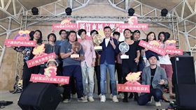 新竹東風音樂季27日登場 打造音樂饗宴2019新竹東風音樂祭27日起至8月11日間每週六、日，將在竹市風livehouse登場，23日舉行宣傳記者會，市長林智堅（中右）歡迎民眾造訪。中央社記者郭宣彣攝　108年7月23日