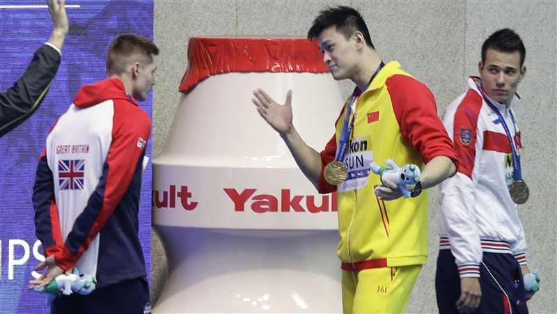 陸泳將孫楊被拒合照　嗆英選手：魯蛇