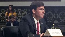 共軍持續在台周邊行動　美防長提名人表關切美國國防部長提名人艾斯培出席參議院軍委會提名聽證會提出證詞表示，對於中國未能放棄對台使用武力，並增加共軍在台灣附近演習與行動表達深切關切，也支持對台軍售。中央社記者江今葉華盛頓攝　108年7月16日