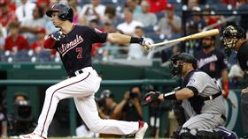 ▲國民游擊手透納（Trea Turner）生涯第2次『完全打擊』。（圖／美聯社）