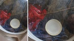 阿嬤太可愛了！一名女網友表示，她中午去晾衣服時，阿嬤突然問：「為什麼把碗放下去洗」，她轉頭一看洗衣機，才發現阿嬤說的「碗」，其實是女兒的「內衣」，讓她當場笑到肚子痛。照片曝光後，掀起網友熱議，紛紛笑虧：「妹妹超兇！」（圖／翻攝自爆怨公社）