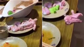 雞肉,殭屍雞,復活,詭異(圖/翻攝自Rie Phillips臉書)