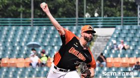 統一獅投手羅里奇。（圖／記者王怡翔攝影）