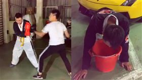 吃屎哥再找連千毅！輸到脫褲超跑旁尿尿　吃到抱水桶狂吐
圖翻攝自連千毅臉書