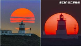 北海岸,富貴角燈塔,美景,夜景,燈塔懸日(提供者 張隆)