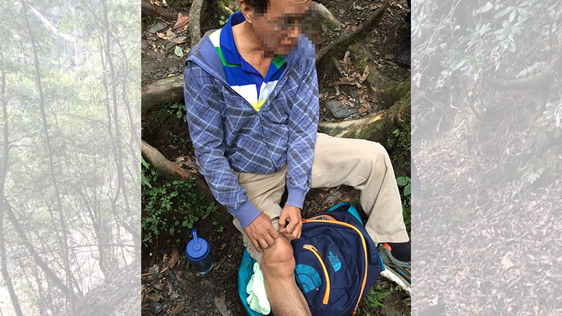 男爬山脫臼求援　要求1小時回登山口