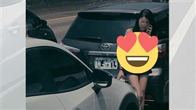國道,車禍,深V,女模,馮瀅穎,Vivi。翻攝自爆廢公社二館