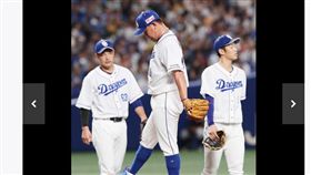 ▲中日龍老將松坂大輔不滿1局掉8分退場。（圖／截字日本媒體）