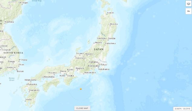 日三重縣規模6.5強震　無海嘯危險